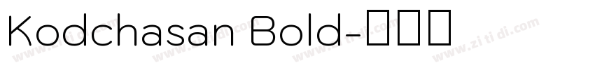 Kodchasan Bold字体转换